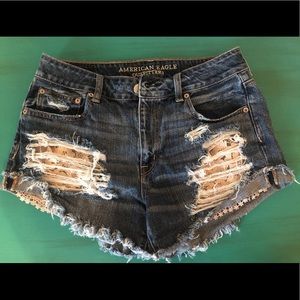 American Eagle Hi-Rise Festival Shorts